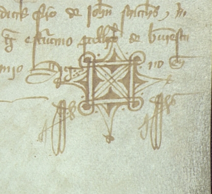 Pero García. Escriuano público de Beruiesca. 19/9/1371 (AHN,FRIAS,C.369,D.3)